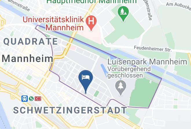 Mannheim - Centro Hotel Augusta Maps