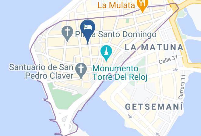 Cartagena De Indias - Centro Hotel Maps