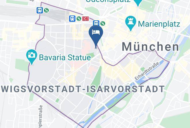 Munich District - Centro Hotel Mondial Maps