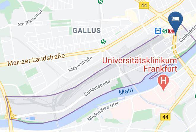 Frankfurt Am Main - Centro Hotel National Frankfurt City Maps