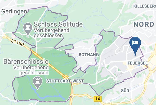 Stuttgart - Centro Hotel Sautter Maps