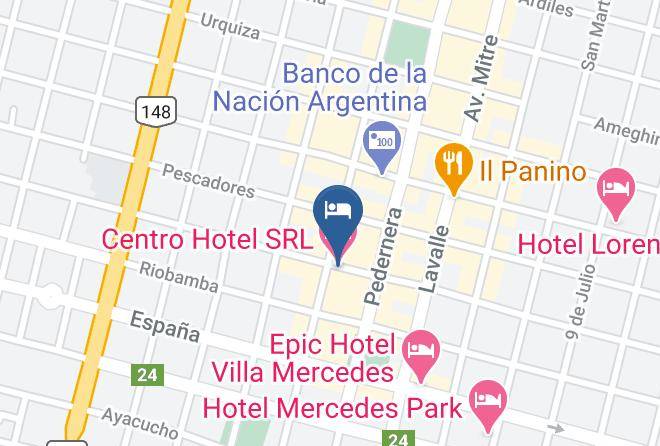 General Pedernera Department - Centro Hotel Srl Maps
