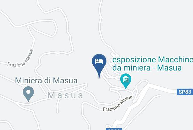 Province Of South Sardinia - Centro Scout E Ostello Del Viandante In Miniera Di Masuamasua Maps