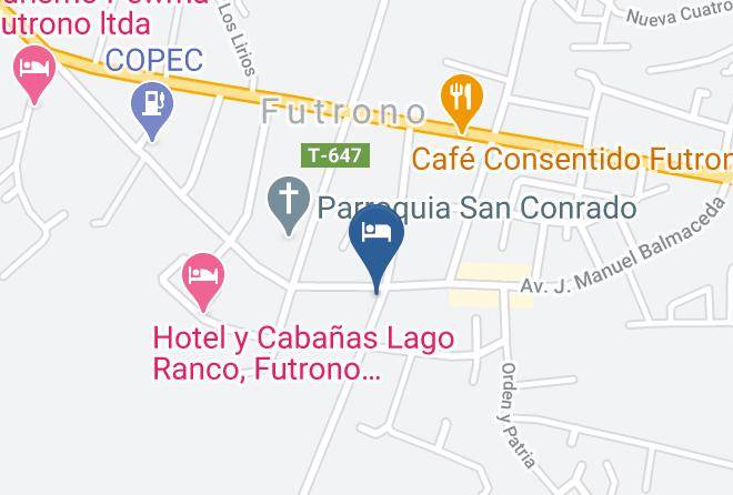 El Ranco Province - Centro Turistico Lafquintue Hotel Y Cabanas Maps