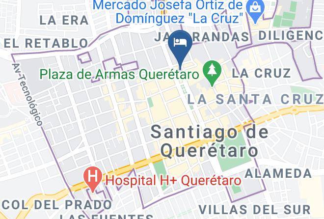 Santiago De Queretaro - Centro19 Hotel Maps