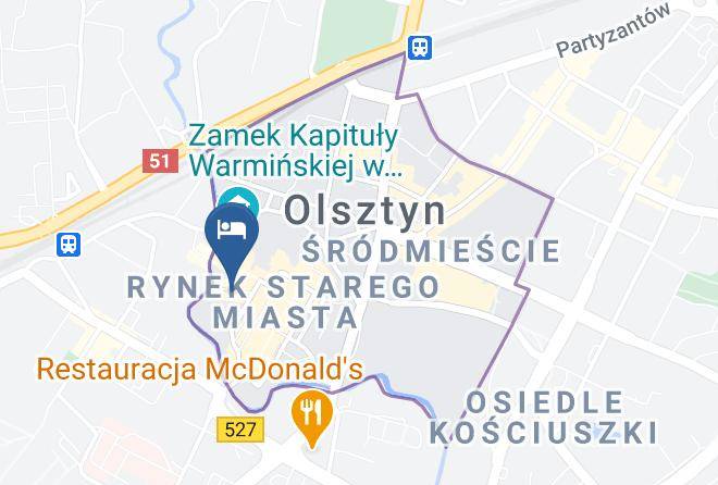 Olsztyn - Centrum Hotel Maps