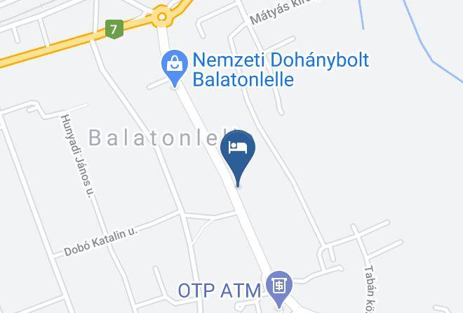 Balatonlelle - Centrum Panzio Maps