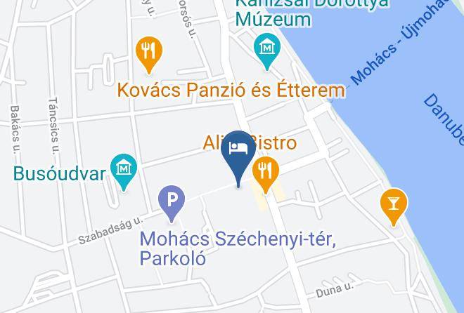 Mohacs - Centrum Panzio Maps