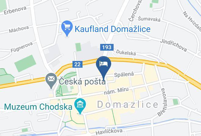 Domazlice - Centrum Tiffany Pension Maps
