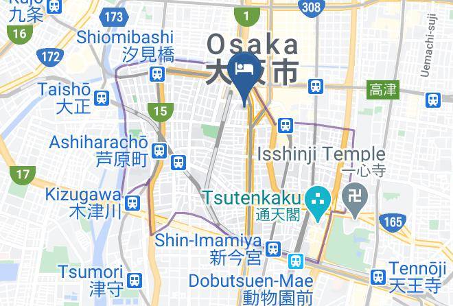 Osaka City Naniwa Ward - Centurion Hotel Cen Osaka Namba Maps