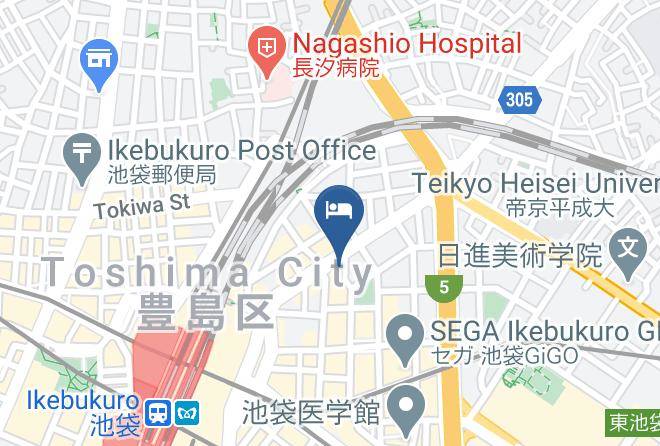 Toshima Ward - Centurion Hotel Ikebukuro Maps