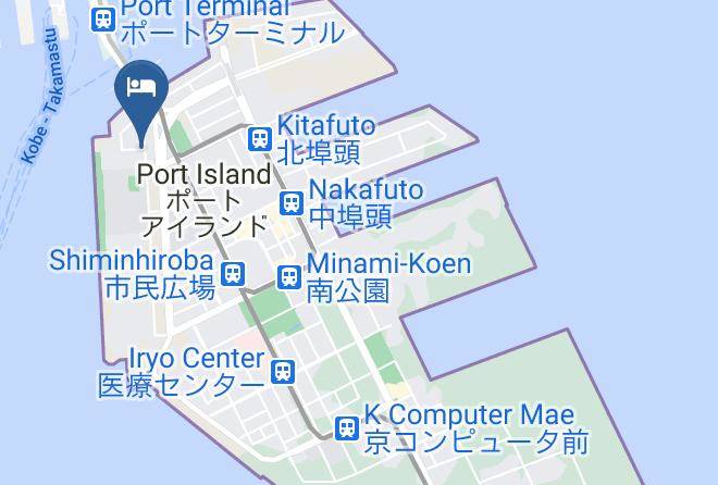 Kobe City Chuo Ward - Centurion Hotel Vintage Kobe Maps