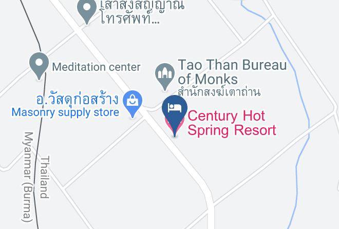 Amphoe Sangkhla Buri - Century Hot Spring Resort Maps
