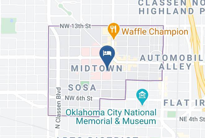 Oklahoma - Century Hotel Maps