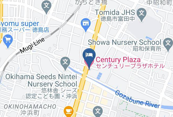 Tokushima City - Century Plaza Hotel Maps