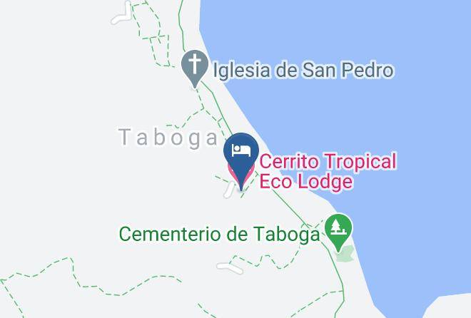Taboga - Cerrito Tropical Eco Lodge Maps