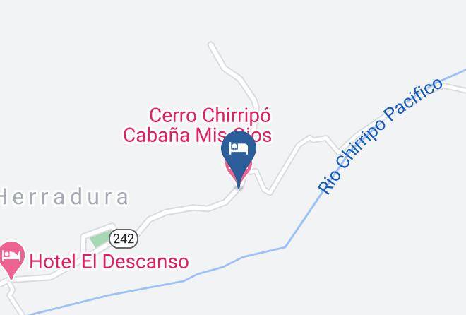 Perez Zeledon - Cerro Chirripo Cabana Mis Ojos Maps