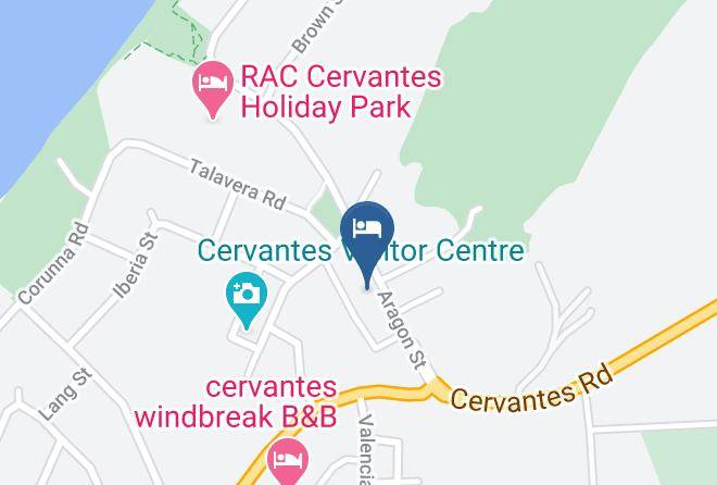 Cervantes Pinnacles Motel Map