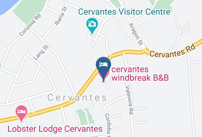 Dandaragan - Cervantes Windbreak B&b Maps