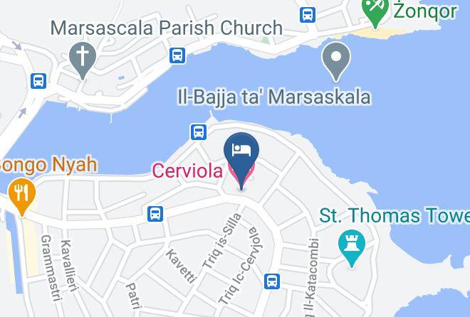 Marsascala - Cerviola Hotel Maps