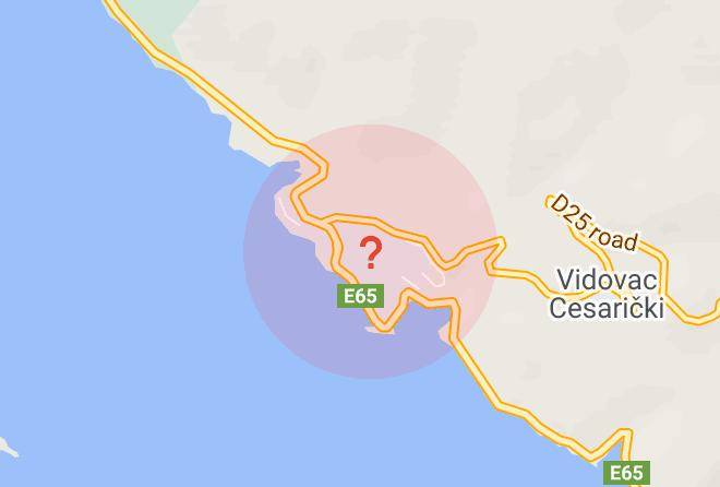 Karlobag - Cesarica Maps