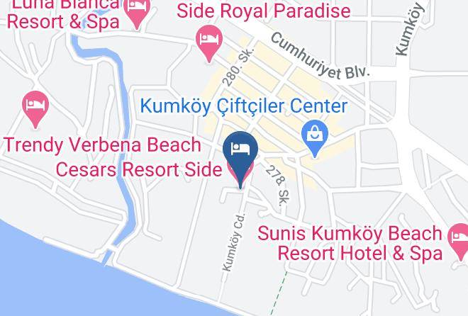 Manavgat - Cesars Resort Side Maps