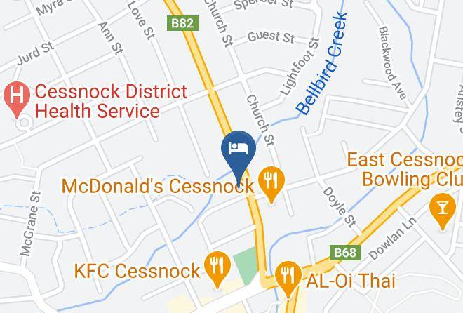 Cessnock - Cessnock Motel Maps