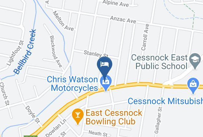 Cessnock - Cessnock Vintage Motor Inn Maps