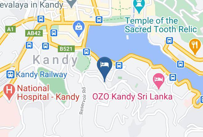 Kandy - Ceyloni Lake Residency Maps