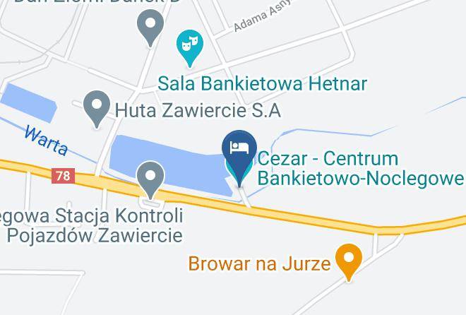 Zawiercianski - Cezar Centrum Konf Noclegowe Maps