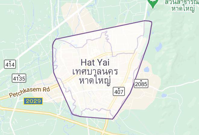 Chaba Resort Hatyai Map
