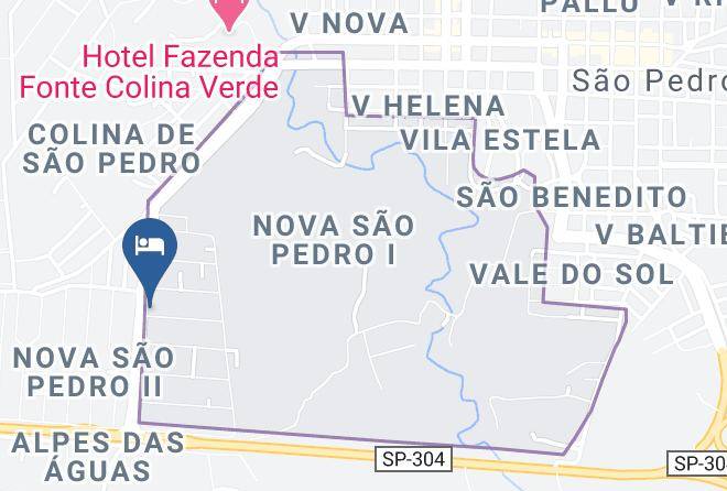 Sao Pedro - Chacara Spa Ramados Maps