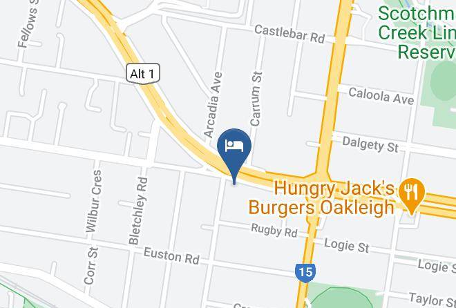 Monash - Chadstone Executive Motel Maps