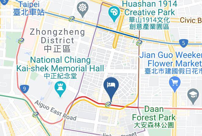Zhongzheng District - Chaiin Hotel Maps