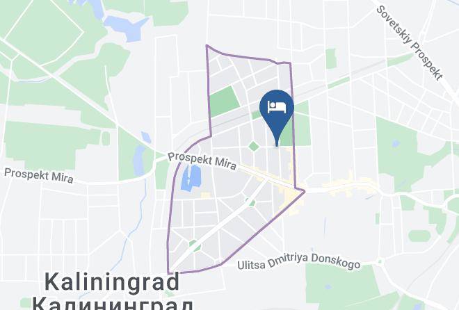 Kaliningrad - Chaika Hotel Maps