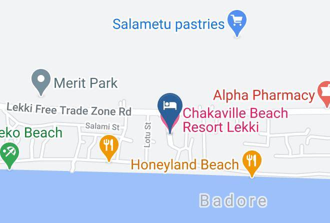 Ibeju Lekki - Chakaville Beach Resort Lekki Maps
