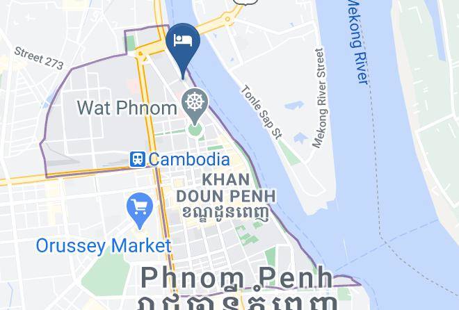 Doun Penh - Chaktomuk Kunthea Boutiques Hotel Maps