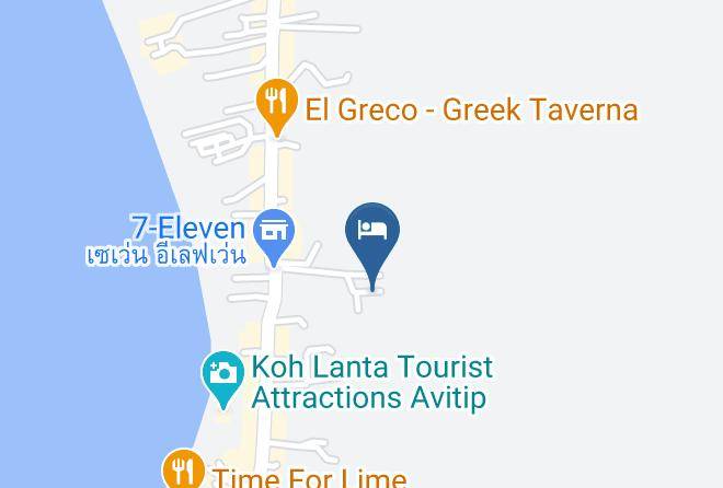 Amphoe Ko Lanta - Chalaroste Lanta Resort Maps