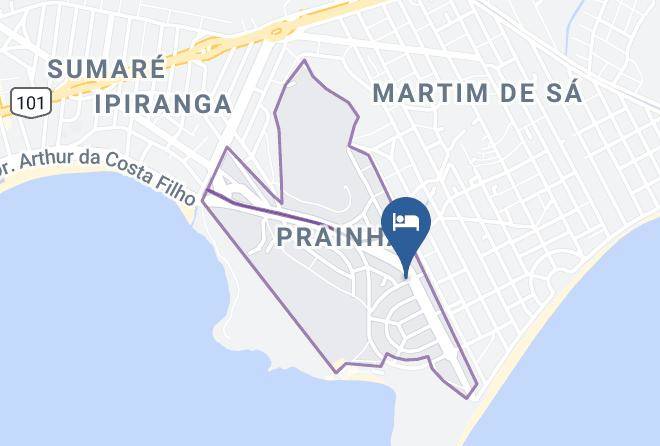 Caraguatatuba - Chales Mar Azul Maps