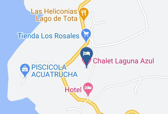 Chalet Laguna Azul Map - Boyaca - Aquitania