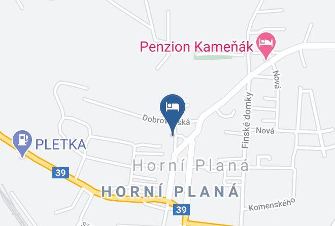 Cesky Krumlov - Chalupa Horni Plana Maps