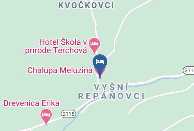 Chalupa Meluzina Map