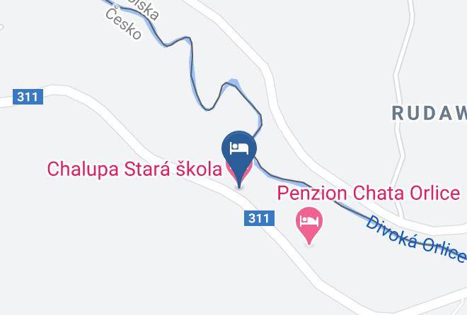 Rychnov Nad Kneznou - Chalupa Stara Skola Maps