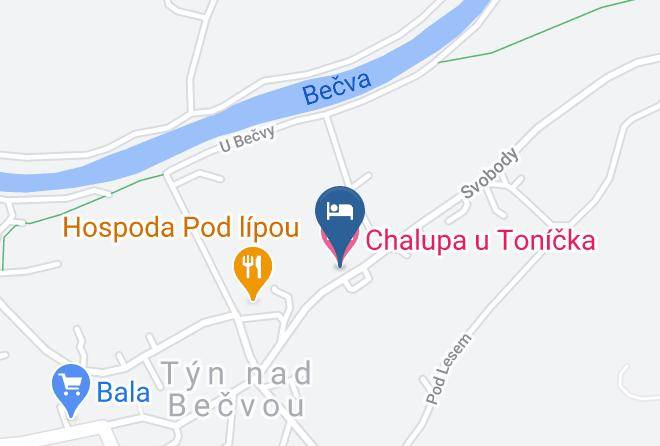 Chalupa U Tonicka Map