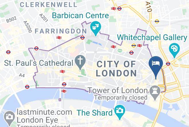 The Chamberlain Hotel Tower Bridge Map