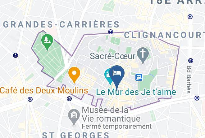 Paris - Chambre Aux Abbesses Montmartre Maps