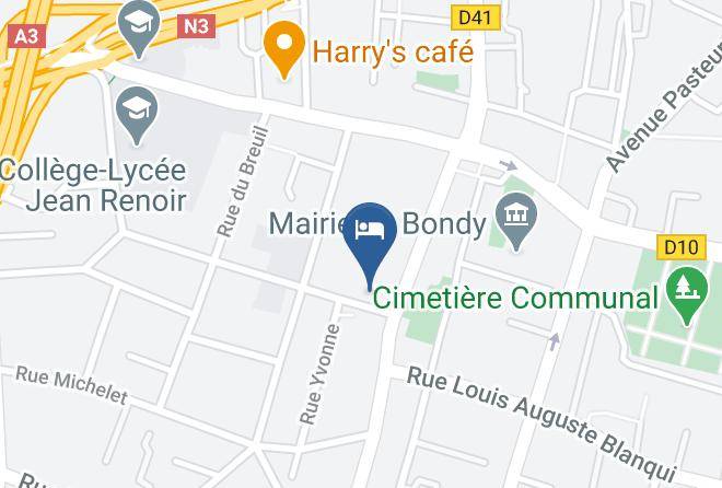 Seine St Denis - Chambre Bondy Maps