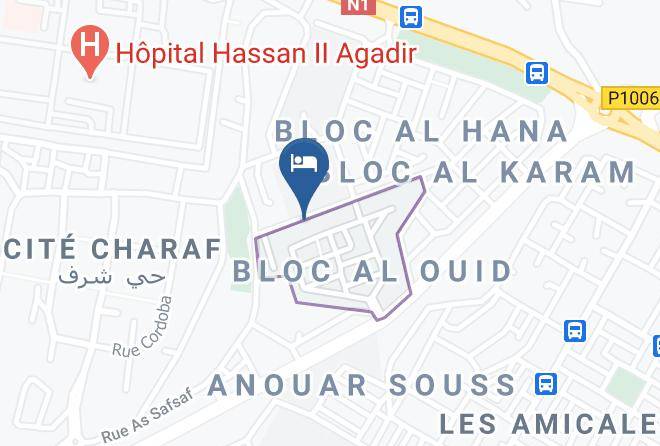 Agadir - Chambre Chez L'habitant Taddart Maps