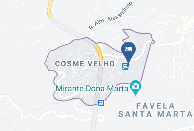 Rio De Janeiro Me Velho - Chambre D'ami Station Corcovado Maps