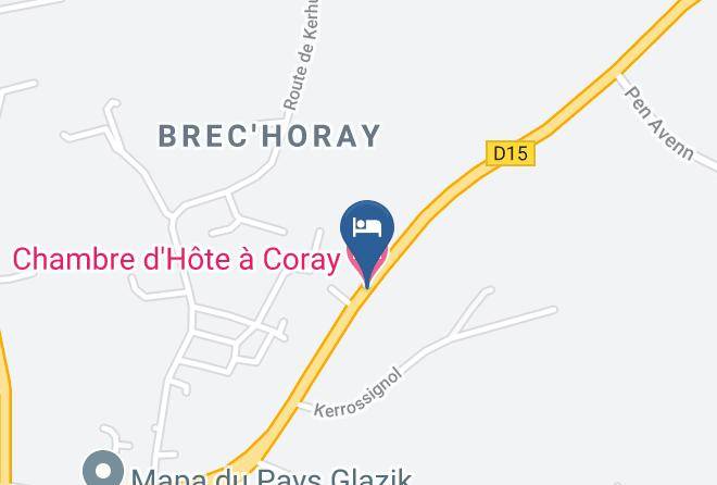 Finistere - Chambre D'hote A Coray Maps